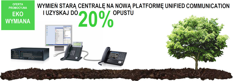 Wymień starą centralę na nową platformę Panasonic Pure-IP Unified Communications i uzyskaj do 20% opustu, to naprawdę łatwe!