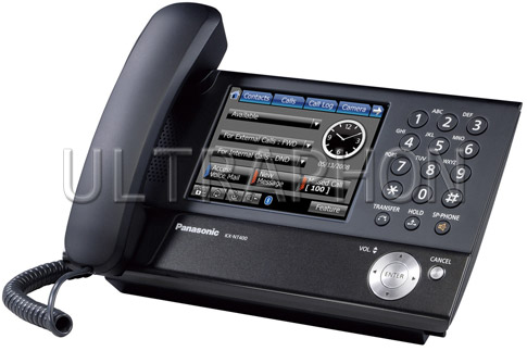 Telefon systemowy z funkcją kolorowego ekranu dotykowanego KX-NT400