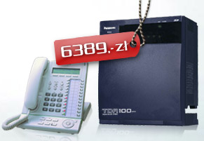 Promocyjny pakiet cyfrowej centrali telefonicznej Panasonic IP-PBX KX-TDA100